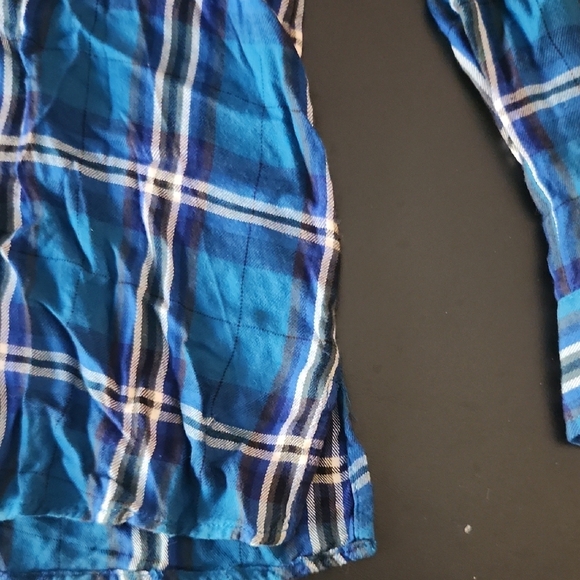 Express Blue Plaid Button Down Shirt - Picture 6 of 10